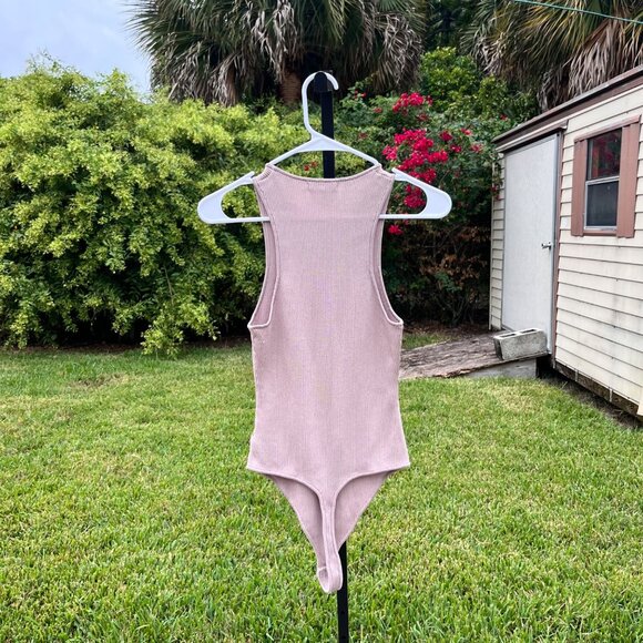 Good American Angled Rib High Neck Bodysuit Size 3 / US L - Picture 5 of 14